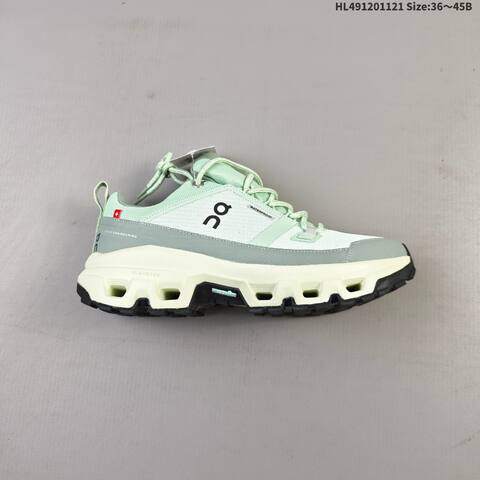 On Running Cloudrock Low Waterproof Mint Green Cream Black EU 36-45 Trail Shoe Trail Running Sneakers - Unisex (BS-69793)