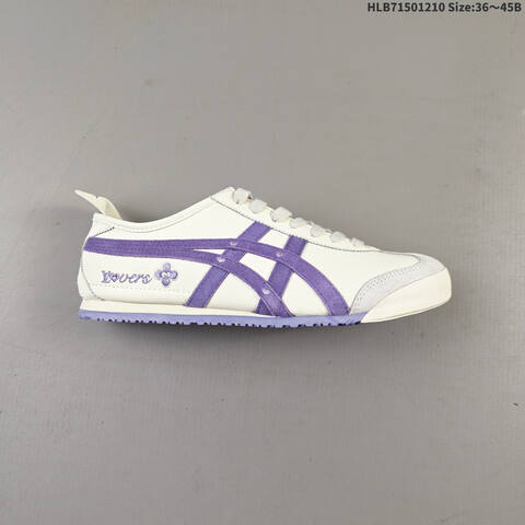 Onitsuka Tiger Mexico 66 Cream White Purple EU 36-45 Sneaker Casual Sneakers - Unisex (BS-69171)
