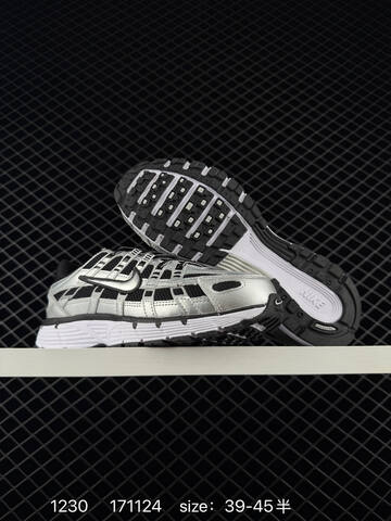 Nike P-6000 Premium FV0943-001 Metallic Silver Black White EU 39-45 Running - Unisex (BS-73403)