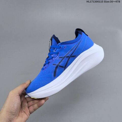 Asics Gel-Nimbus 27 Royal Blue Navy White EU 36-47 Running Shoe Running Sneakers - Unisex (BS-69063)