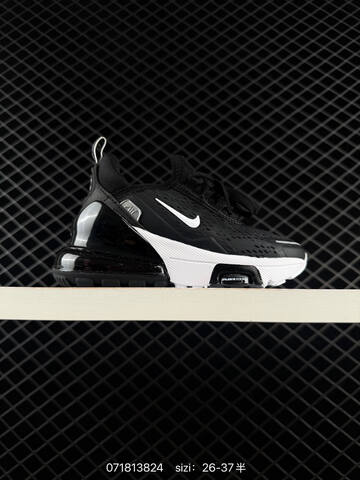 Nike Air Max 270 Black White Gray Red 26-37 Running - Women's (BS-70184)