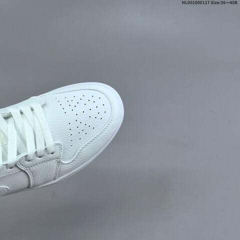 Jordan Air Jordan 1 Low Triple White 36 45 Basketball - Unisex (BS-66952)
