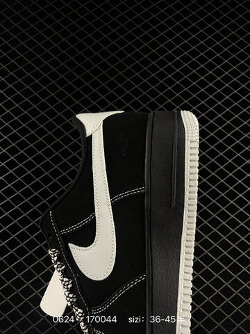 Nike Air Force 1 07 Low Black White Red EU 36-45 Sneaker - Unisex BS-70621