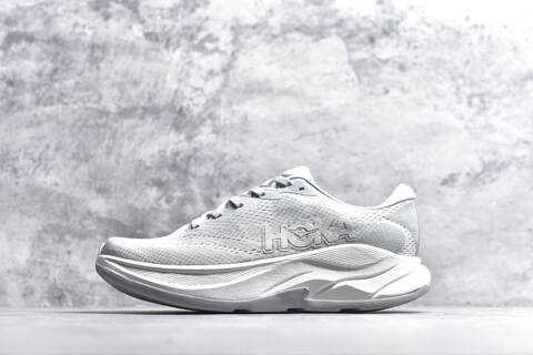 HOKA Rincon 4 Light Grey White Running Shoe Running Sneakers (BS-59408)