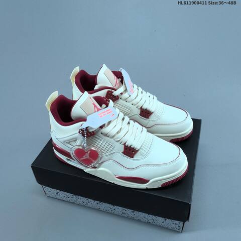 Jordan Air Jordan 4 Retro WMNS Sierra Red Sail EU 36-48 Basketball - Unisex (BS-66233)
