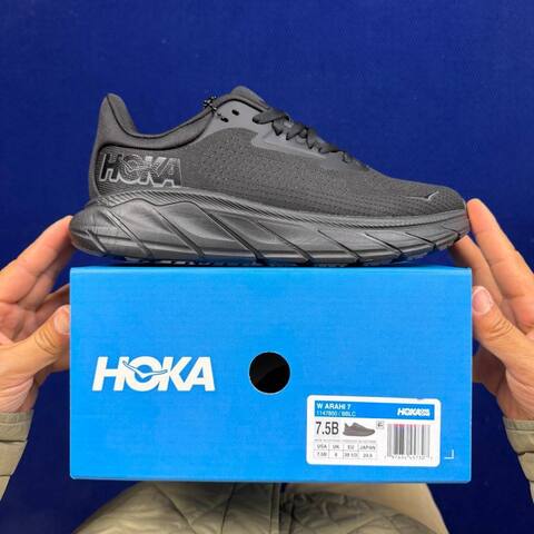 HOKA Arahi 7 Black Dark Grey Running Shoe Running Sneakers BS-86828