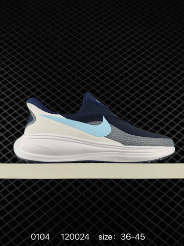 Nike Revolution 8 EasyOn HQ2415 Navy White Light Blue EU 36-45 Running - Unisex (BS-73336)