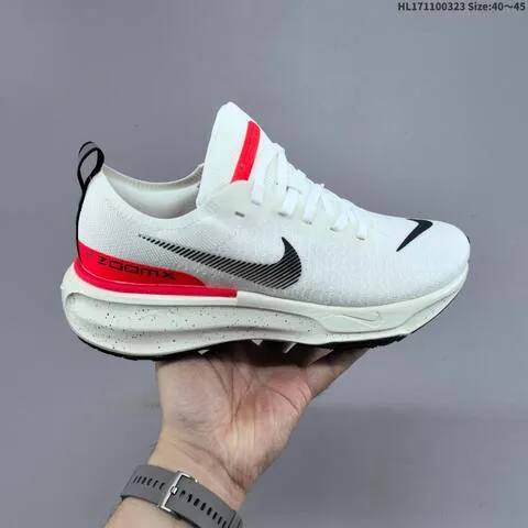 Nike ZoomX Invincible Run FK 3 DR2660-001 White Black Red Cream EU 40-45 Running Shoe - Men s BS-61162