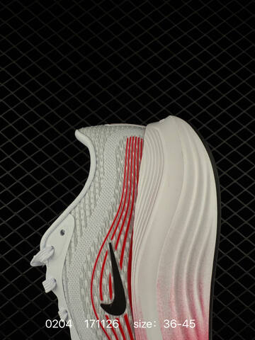 Nike Journey Run 2 ComfiRide White Black Red EU 36-45 Running - Unisex (BS-72832)