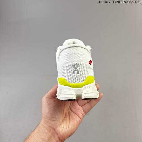 On Cloud X 4 Off White Neon Yellow EU 36-45 Running Shoe Running Sneakers - Unisex (BS-69798)