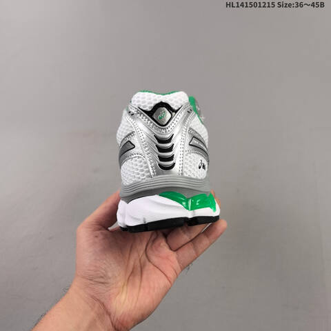ASICS Gel-Kayano 12 1 White Silver Green EU 36-45 Running Shoe Running Sneakers - Unisex (BS-69149)