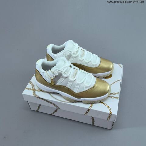 Jordan Air Jordan 11 Retro Low White Gold EU 40-47 5 Basketball - Men's (BS-65836)