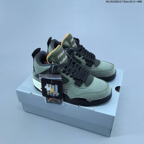 Jordan Air Jordan 4 Olive Green Black Sail 35 5-48 Basketball - Unisex (BS-66939)