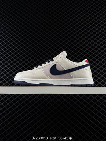Nike Dunk Low Sail Navy White Red EU 36-45 Skate - Unisex (BS-70085)