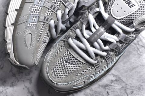 Nike P-6000 Grey White Dark Grey Running Shoe BS-59685