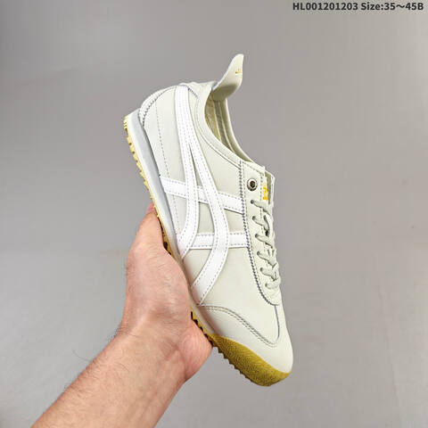 Onitsuka Tiger Mexico 66 SD Cream White Yellow Or Brown Olive White EU 35-45 Sneaker Casual Sneakers - Unisex (BS-69186)