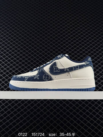 Nike Air Force 1 Low White Blue Denim EU 35-45 Lifestyle - Unisex (BS-73026)