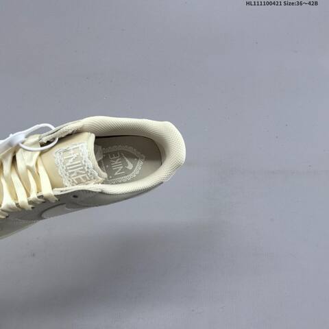 Nike Air Force 1 07 Low Light Beige Cream White EU 36-42 Sneaker - Unisex (BS-60608)