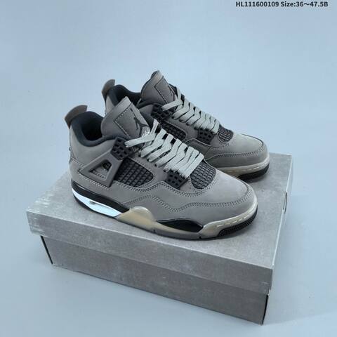 Jordan Air Jordan 4 Retro OG Grey Black EU 36-47 5 Basketball - Unisex (BS-67032)