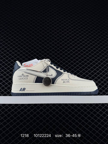 Nike Air Force 1 07 Cream Navy EU 36-45 5 Lifestyle - Unisex (BS-73615)