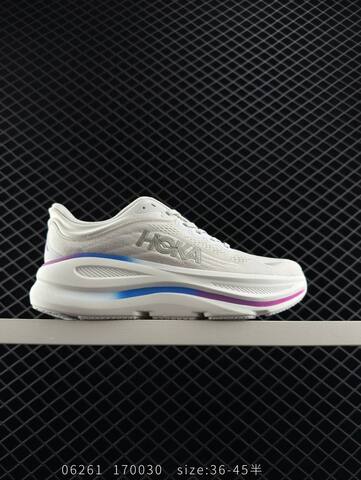HOKA ONE ONE Bondi 9 Off White Light Grey EU 36-45 Running Shoe Running Sneakers - Unisex (BS-86583)