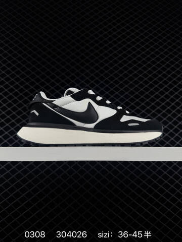 Nike Phoenix Waffle Black White 36-45 Running - Unisex (BS-72744)