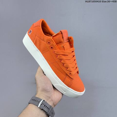 Nike Blazer Low Devin Booker Detroit Tigers HQ2054 801 Orange Sail Maroon EU 36-45 Skate Shoe - Unisex BS-60846