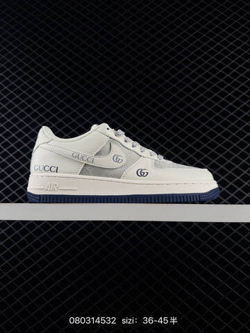 Nike Air Force 1 07 Off White Navy Blue EU 36-45 Skate - Unisex (BS-69964)