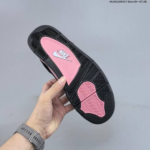 Jordan Air Jordan 4 Black Pink Thunder 36 47 5 Basketball - Unisex (BS-65943)
