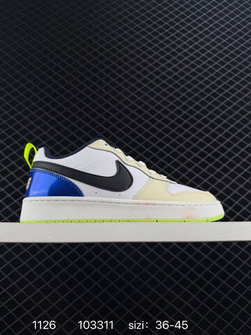 Nike Court Borough Low 2 Black Red White EU 40-45 Casual - Men's (BS-73982)
