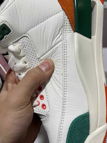 Jordan Air Jordan 3 Solefly IF4491-100 White Orange Green Sail Basketball Shoe BS-87339