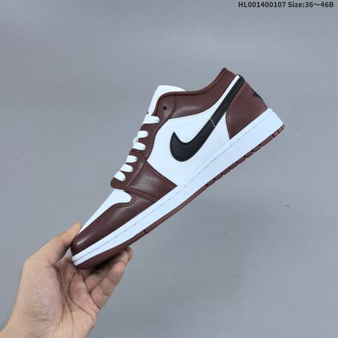 Jordan Air Jordan 1 Low White Brown Black EU 36-46 Basketball - Unisex (BS-67072)