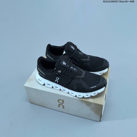 On Cloud 6 Black White EU 36-46 Running Shoe Running Sneakers - Unisex (BS-69514)
