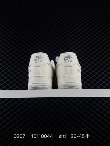 Nike Air Force 1 Low Supreme Off-white Cream With Grey Accents EU 36-45 5 Lifestyle - Unisex (BS-72755)
