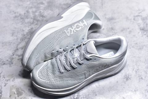 HOKA Rincon 4 Light Grey White Running Shoe Running Sneakers (BS-59408)