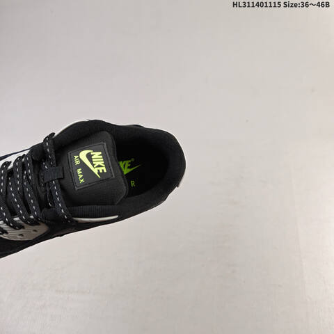 Nike Air Max 90 Black White Neon Green EU 36-46 Running Shoe - Unisex BS-63683