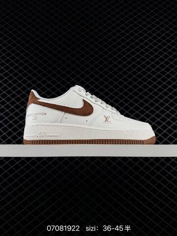 Nike Air Force 1 07 Off White Brown Grey Burgundy EU 36-45 Skate - Unisex (BS-70348)