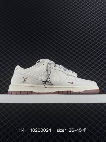 Nike SB Dunk Low Cream White With Black Blue Grey And Lavender Monogram Custom Colorways EU 36-45 Skate - Unisex (BS-74219)