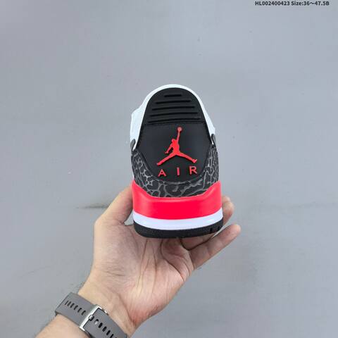 Jordan Legacy 312 Low White Black Grey With Infrared Pink EU 36-47 5 Lifestyle - Unisex (BS-66079)