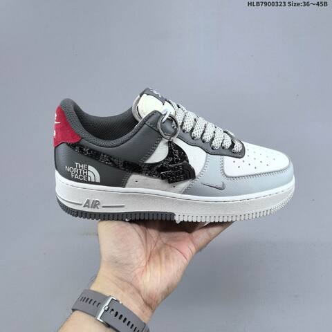 Nike Air Force 1 07 Low Off White Grey Red Black EU 36-45 Sneaker - Unisex BS-61174