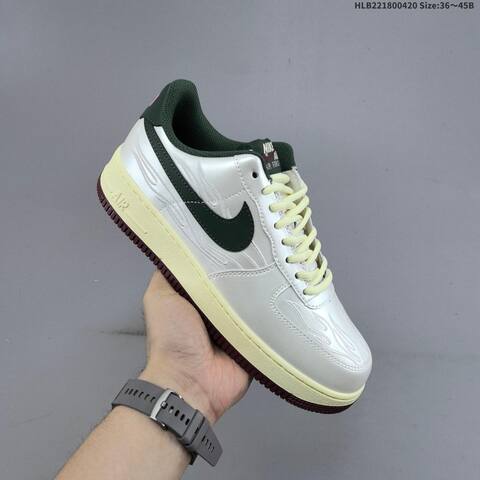 Nike Air Force 1 07 White Dark Green Cream Maroon Pink EU 36-45 Sneaker - Unisex BS-60623