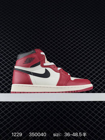 Jordan Air Jordan 1 Retro High OG White Red Black Sail EU 36-48 5 Basketball Shoe - Unisex (BS-79954)
