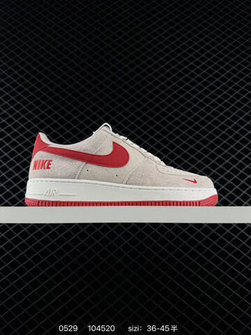 Nike Air Force 1 07 Low Beige White Red Gold EU 36-45 Skate - Unisex (BS-71132)