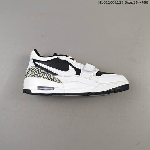 Jordan Air Jordan Legacy 312 Low Black White Gray 36 46B Lifestyle - Women's (BS-63479)