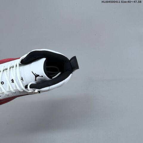 Jordan Air Jordan 12 Retro White Red Black 40 47 5 Basketball - Men's (BS-66248)