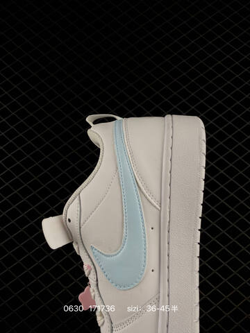 Nike Court Borough Low 2 White Light Blue Pink EU 36-45 Skate Shoe - Unisex BS-70517
