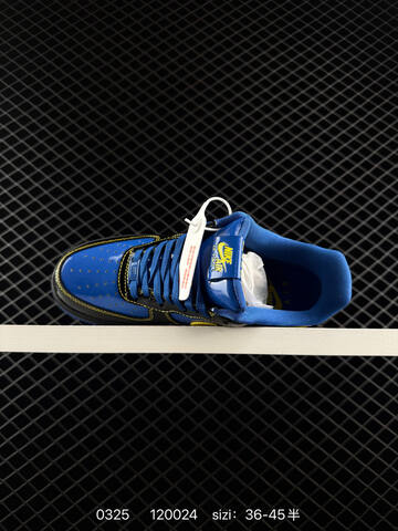 Nike Air Force 1 07 Low Black Blue Yellow EU 36-45 Lifestyle - Unisex (BS-72453)