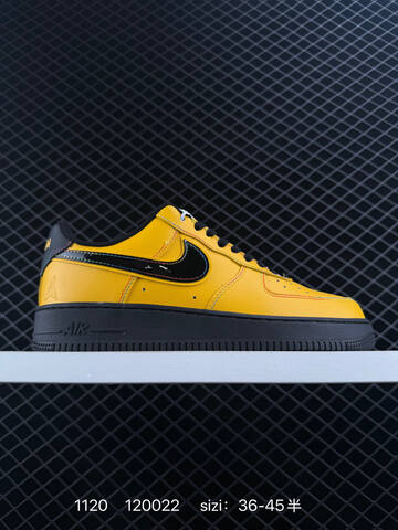 Nike Air Force 1 07 Yellow Black EU 36-45 Lifestyle - Unisex (BS-74100)