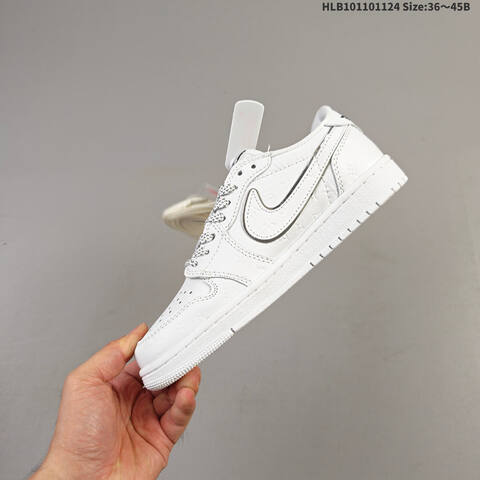 Nike Air Jordan 1 White Grey 36 45 Lifestyle - Unisex (BS-63155)