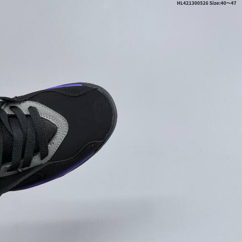 Jordan Air Jordan 8 Retro Black Grey With Blue And Purple Accents EU 40-47 Basketball - Men's (BS-65863)